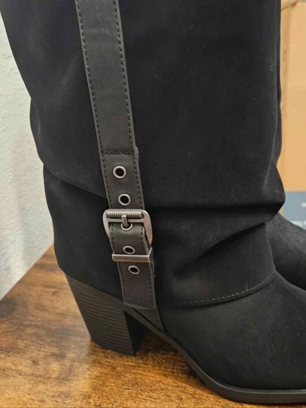 Blowfish Malibu Black Western Ankle Boots Women’s Size 8
